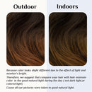 Estensioni dei capelli castano scuro a rame ramato