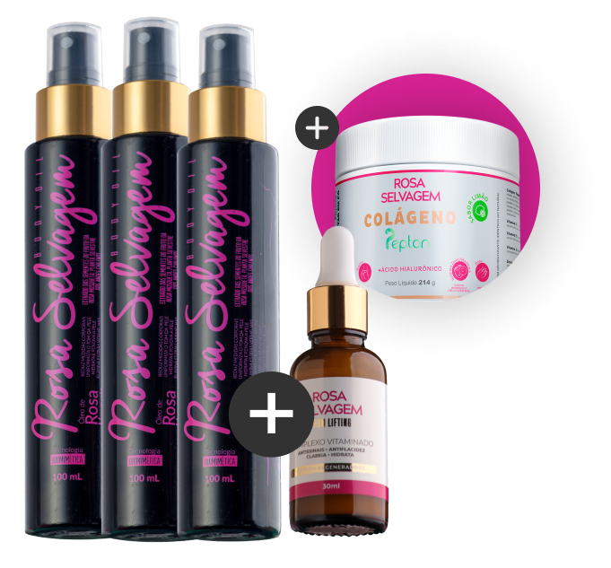 3 Óleo rosa Selvagem 1 Sérum Anti-Idade